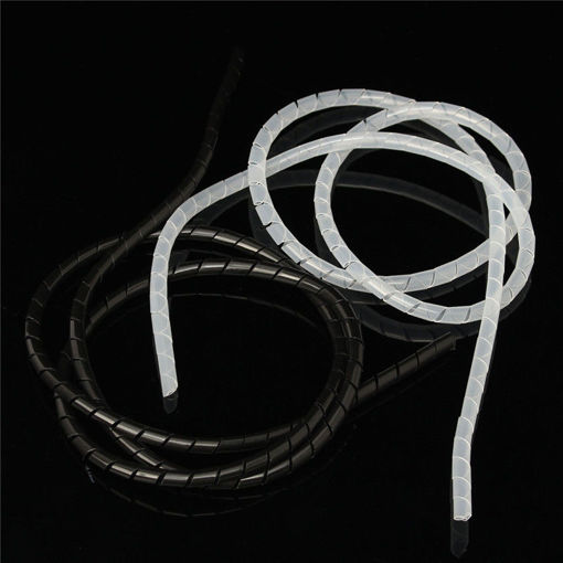 Immagine di 1M*6MM Black White Winding Feed Tube PE Pipe For 3D Printer