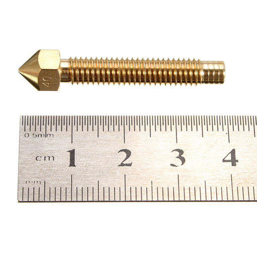 Immagine di 1.75mm 0.4mm M6*32 mm Brass Lengthen Nozzle for 3D Printer