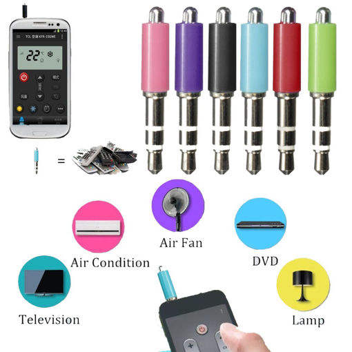 Picture of Portable 3.5mm IOS Mobile Phone ZaZa IR Remote Control For Air Conditioner TV DVD Projector