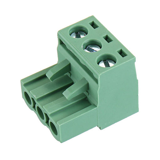 Picture of 2 EDG 5.08mm Pitch 3Pin Plug-in Screw PCB Terminal Block Connector Right Angle