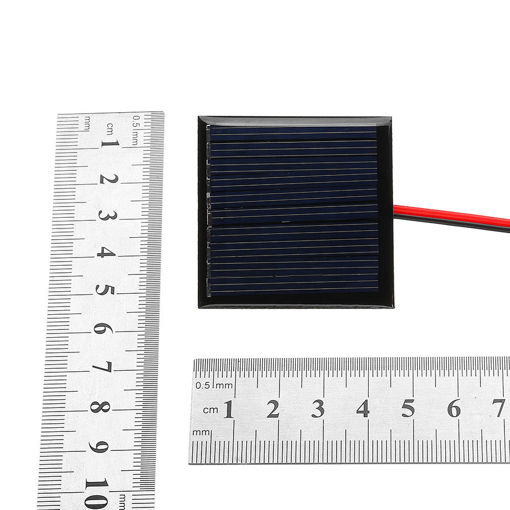 Immagine di 0.25W 5V 45*45mm Mini Polysilicon Solar Panel Epoxy board with Wire
