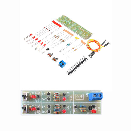 Immagine di DIY Discrete Element Gate Circuit Kit Digital Circuit Teaching Experiment Starter Kits