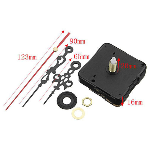 Immagine di 20mm Shaft Length DIY Silent Quartz Clock Movement Mechanism Replacement Repair Kit