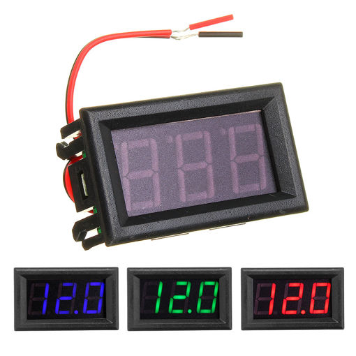 Picture of 0.56 Inch Mini Digital Voltmeter DC 4.5V To 30V Digital Voltmeter Voltage Panel Meter For 6V 12V 24V Electromobile Motorcycle Car