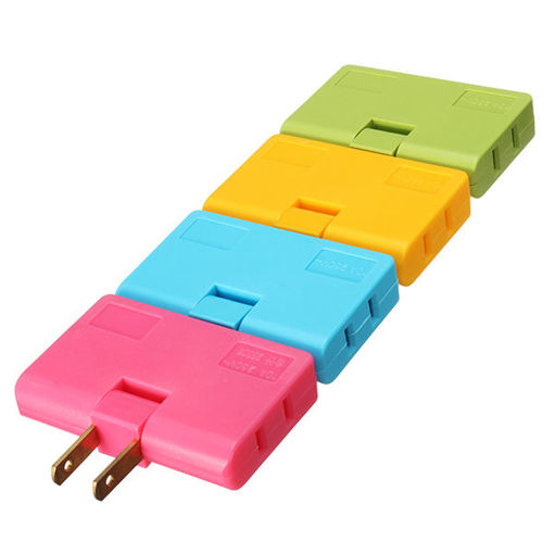 Immagine di Colorful 1 to 3 US Plug Adapter Switch Flat Adjustable Angle