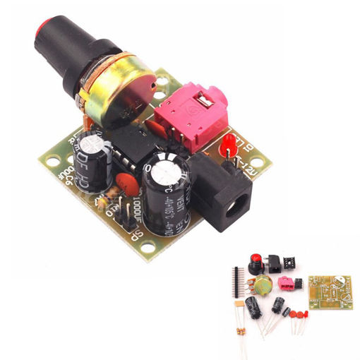 Immagine di LM386 DC 3-12V 3.5mm Super Mini Audio Amplifier Board Module Audio Power Electronic Kit