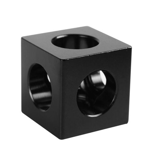 Picture of 20*20*20mm Aluminum Cube 3-Way Tee Frame Bracket Connector Wheel Regulator Compatible With V-Slot / C-Beam Linear Guides For 3D Printer