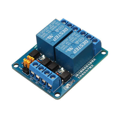 Immagine di BESTEP 2 Channel 5V Relay Module High And Low Level Trigger For Auduino