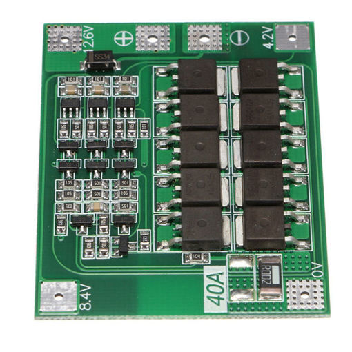 Immagine di 3S 12.6V 40A Li-ion Lithium Battery Protection Board AUTO Recovery 18650 Charger