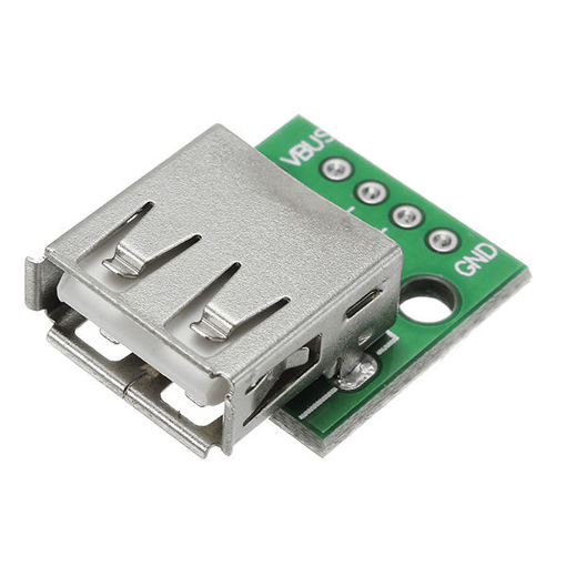 Immagine di 10pcs USB 2.0 Female Head Socket To DIP 2.54mm Pin 4P Adapter Board