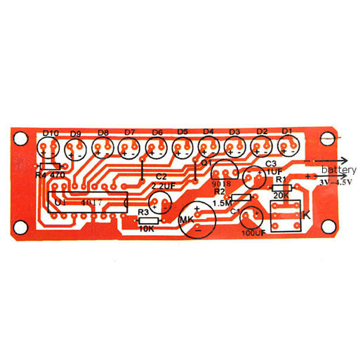 Immagine di CD4017 Voice Control LED Flashing Kit Electronic DIY Kit