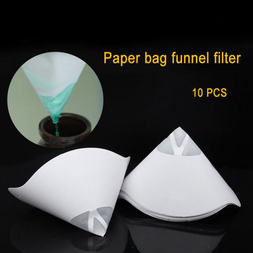 Immagine di 10pcs/lot Thicken Paper Filter Funnel Resin Filament Filters For ANYCUBIC Photon SLA UV 3D Printer