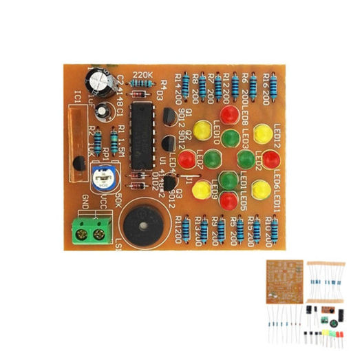 Immagine di DIY CD4060 Music LED Light Kit Electronic Training DC 3V-5V