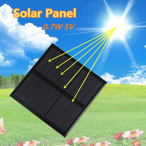 Immagine di Portable Mini 0.7W 5V 70*70mm DIY Solar Charger Solar Panel