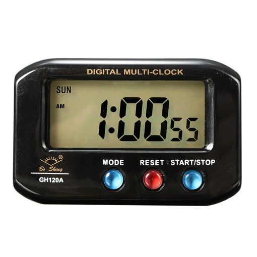 Picture of LCD Digital Time Date Alarm Clock With Snooze Night Light Function