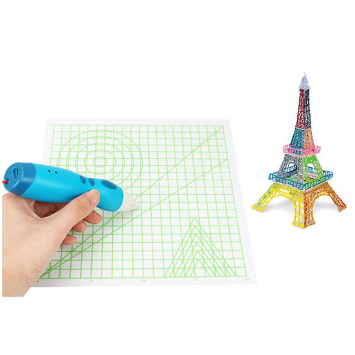 Immagine di 220*220*0.5mm Basic Graphics Copy Panel Design Mat Drawing Tools For 3D Printing Pen Part