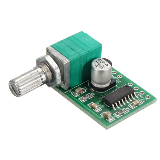 Immagine di 3pcs PAM8403 2 Channel USB Power Audio Amplifier Module Board 3Wx2 Volume Control