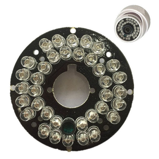 Picture of 36 LED IR Lights 850nm Width Conch Hemisphere Camera Infrared Illuminator Board