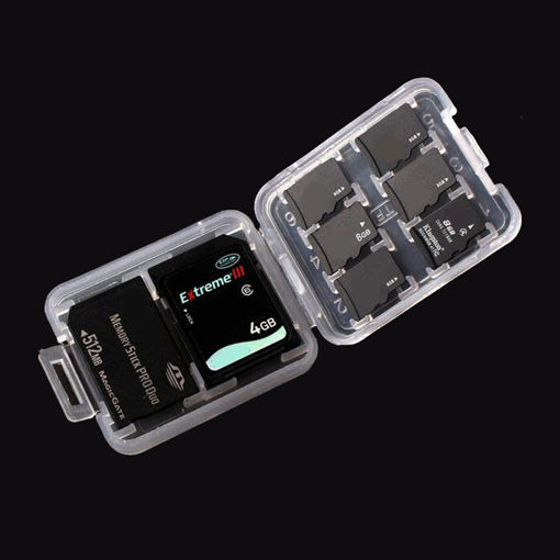Immagine di 3pcs Memory Card Storage Box Case Organizer for SD Card TF Card Memory Stick