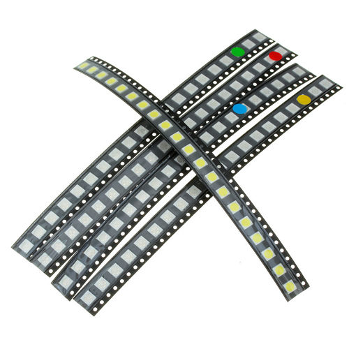 Immagine di 100Pcs 5 Colors 20 Each 5050 LED Diode Assortment SMD LED Diode Kit Green/RED/White/Blue/Yellow
