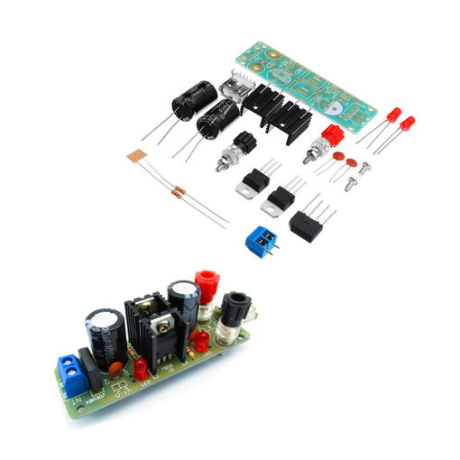 Immagine di DIY Double LM7805 Diffuser Regulator Module Kit 5V 3A Solar Energy Regulator Generator Module