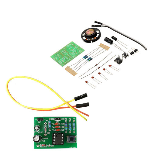 Picture of 10pcs DIY NE555 Ding Dong Bell Doorbell Module Kit DIY Music DIY Electronic Production Training Kit