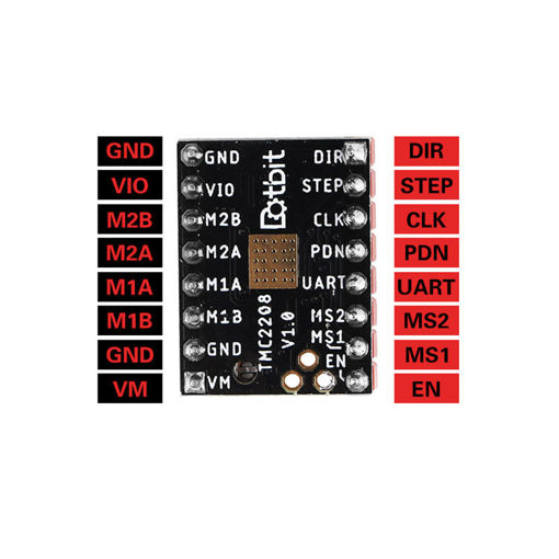 Picture of TMC2208 V1.0 Mute 256 High Subdivision Stepper Motor Driver with Heatsink for 3D Printer