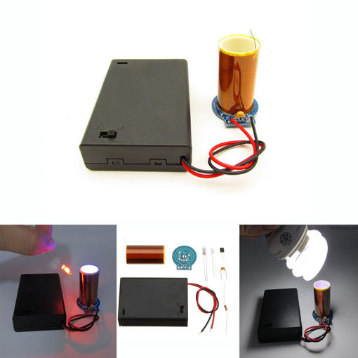 Immagine di DIY Dry Battery Powered Tesla Coil Kit Mini Tesla Module Kit