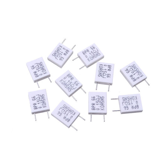 Picture of 10pcs BPR56 5W 0.15R 0.15 Ohm 5w Non-inductive Ceramic Cement Resistor Wirewound Resistance
