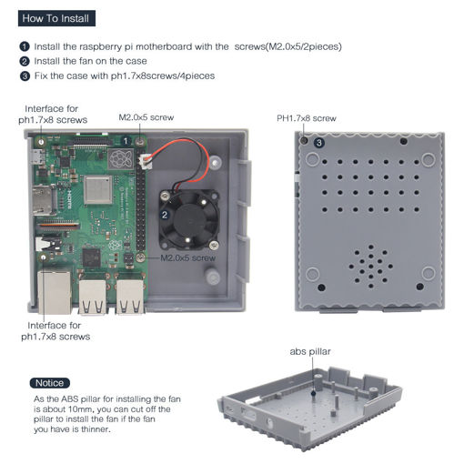 Immagine di SNESPi NESPi Case Enclosure + Cooling Fan + 3pcs Heatsink For Raspberry Pi 3 model B+/3B/2B/B+