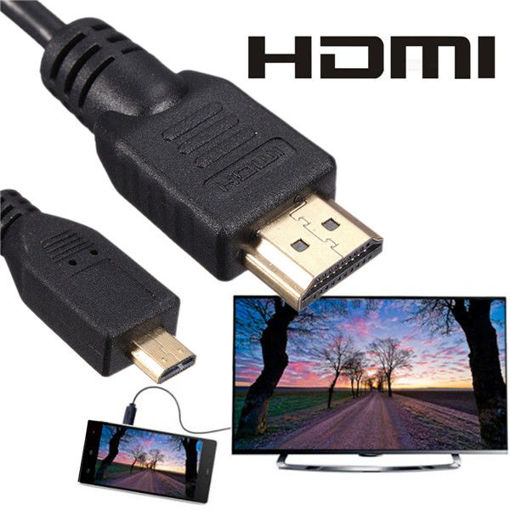 Immagine di 6FT Micro HD Male To HD Male Adapter Converter Cable For PC Monitor