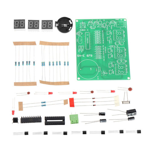 Immagine di DIY 6 Digital LED Electronic DIY Clock Kit Electronic Component Parts 9V-12V AT89C2051