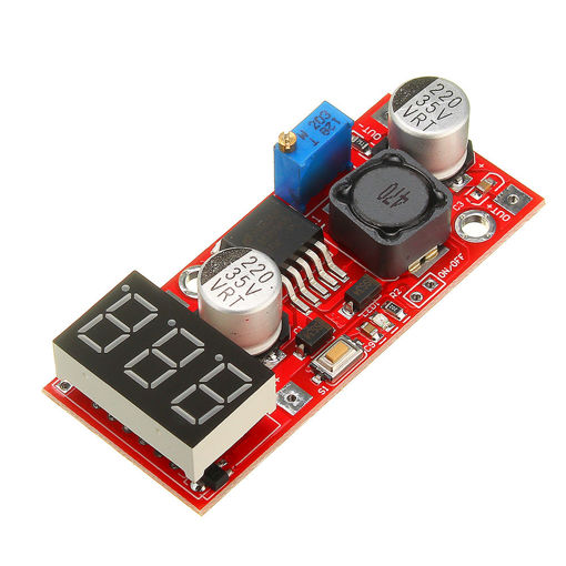 Immagine di 3pcs LM2596 DC-DC Adjustable Voltage Regulator Module with Voltage Meter Display
