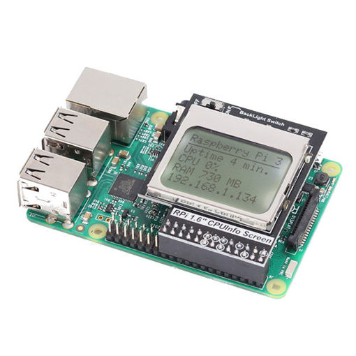 Immagine di Practical CPU Info 1.6 inch 84x48 Matrix LCD Memory Display Module With Backlight For Raspberry Pi