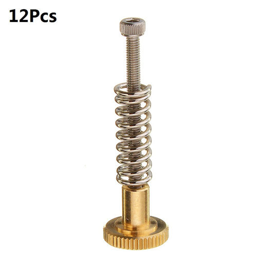 Picture of 12Pcs UM2 Heated Bed Leveling Hand Adjustment Fixing Nut Part Kit w/ M3 Screw for 3D Printer