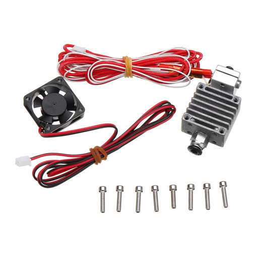 Picture of 12v 1.75mm 0.4mm Single Nozzle Extruder Kit with Cooling Fan & Thermistor for HE3D Printer