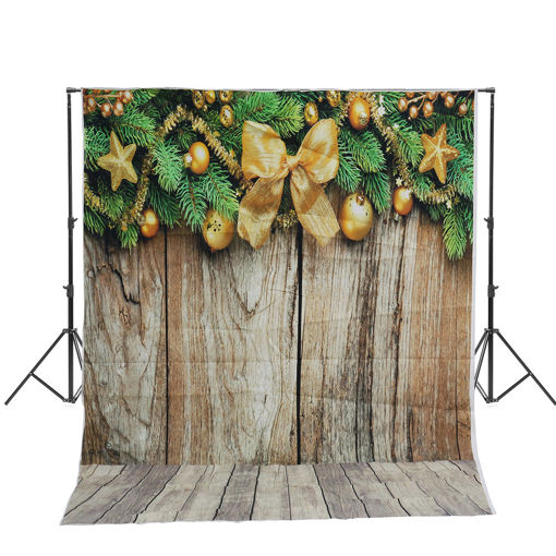 Immagine di 5x7ft Christmas Tree Small Bell Photography Backdrop Studio Prop Background