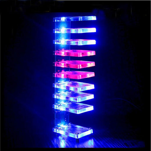 Immagine di DIY Dream Crystal Electronic Column Light Cube LED Music Voice Spectrum Kit