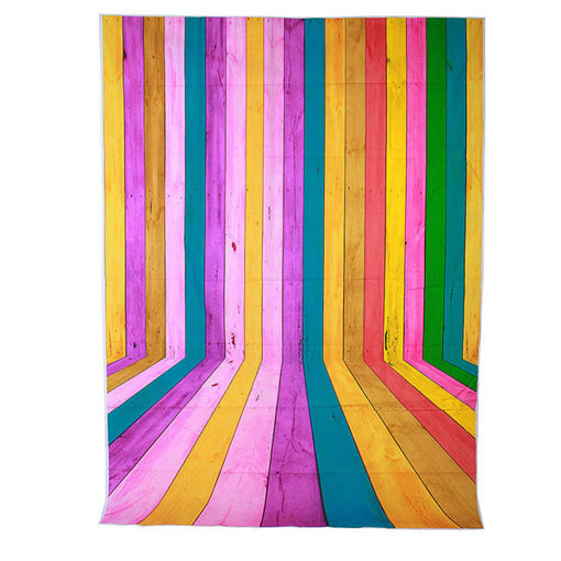 Picture of 5x7ft 1.5x2.1M Grain Colorful Wall Floor Photography Backdrop Background Studio Props