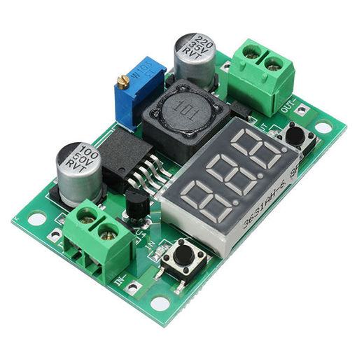 Immagine di 5pcs LM2596 DC-DC 1.3V - 37V 3A Adjustable Buck Step Down Power Module With Digital Display Function