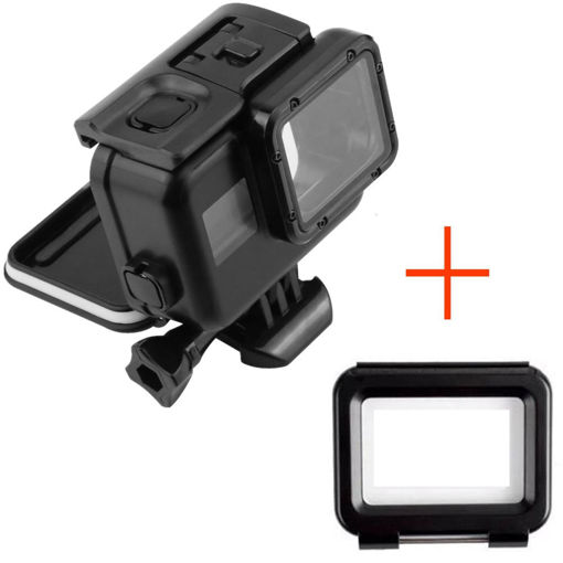 Picture of 60M Waterproof Housing Case with Tough Screenn Back Door Cover for Gopro Hero 5 Black Actioncamera