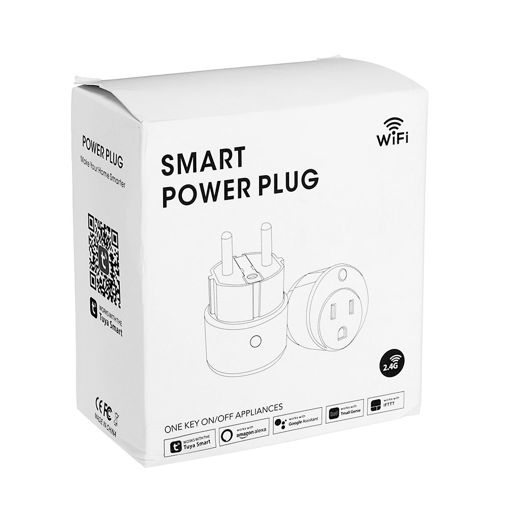 Immagine di EU Standard Smart Wifi Socket Power Plug Mobile APP Remote Control Work With Alexa Google Home