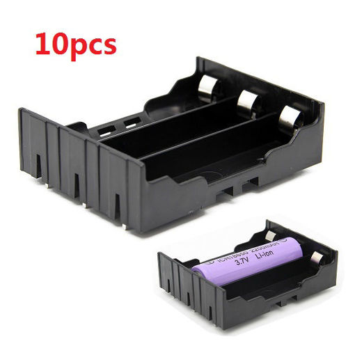 Picture of 10pcs DIY 3-Slot 18650 Battery Holder With Pins