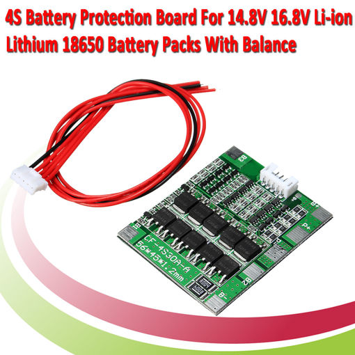 Immagine di 5Pcs 4S 30A 14.8V Li-ion Lithium 18650 Battery BMS Packs PCB Protection Board Balance