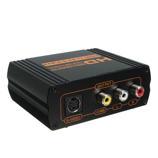 Picture of HD 1080P HD to RCA AV CVBS Composite S-Video R/L Audio HDCP Converter Adapter