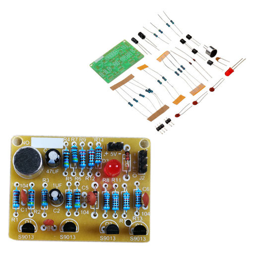 Picture of 10pcs DIY Electronic Clapping Voice Control Switch Module Kit Induction Training DIY Production Kit