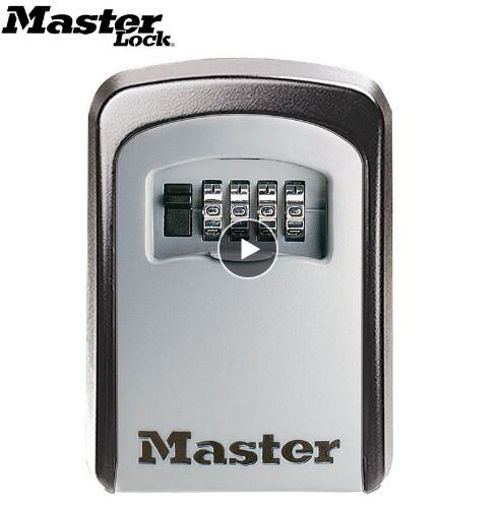 Picture of Master Lock Key Safe Box Outdoor Wall Mount Combination Password Lock Hidden Keys Storage Box Security Safes For Home Office