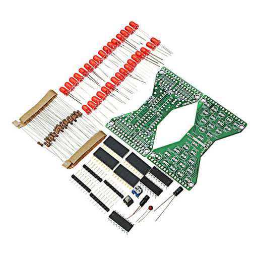 Immagine di 10Pcs DIY Electronic Hourglass Kit Soldering Practice Spare Parts DC3.3-5V Speed Adjustable