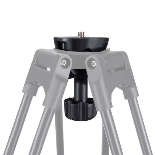 Immagine di PULUZ PU3503 75mm Metal Half Ball Flat to Bowl Adapter for Fluid Head Tripod DSLR Rig Camera
