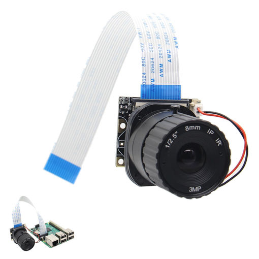 Immagine di 8mm Focal Length Night Vision 5MP NoIR Camera Module Board With IR-CUT For Raspberry Pi
